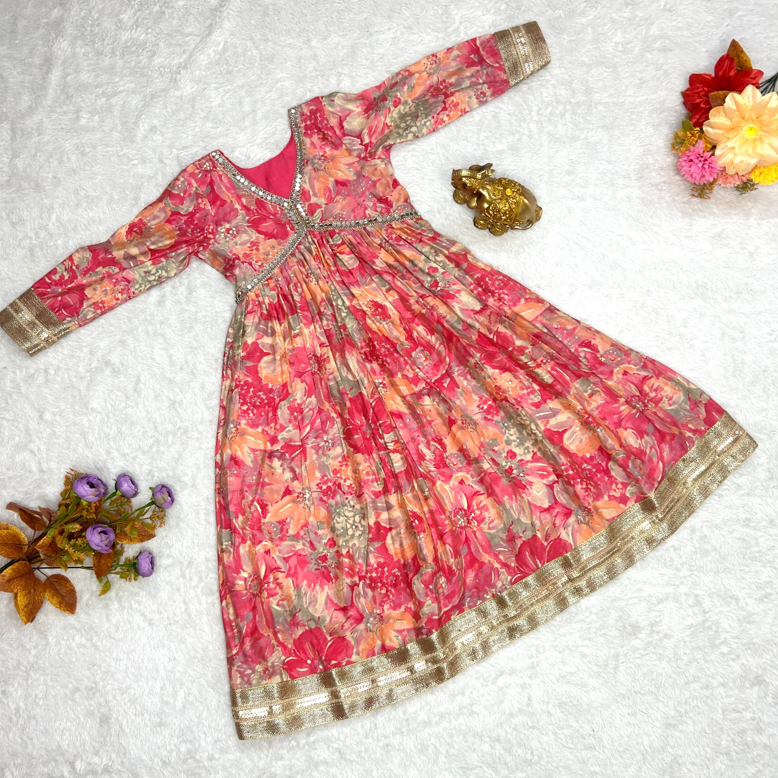 Alia-Cut Kids Wear Gown